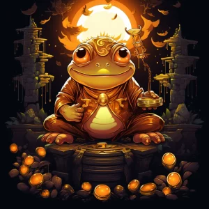 Gold Money Frog