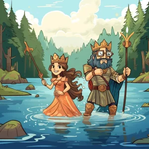 Lord Merlin and the Lady of the Lake