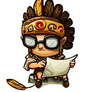 Maya Warrior Writing a Letter
