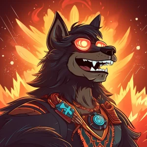 Night Wolf Darkest Flame