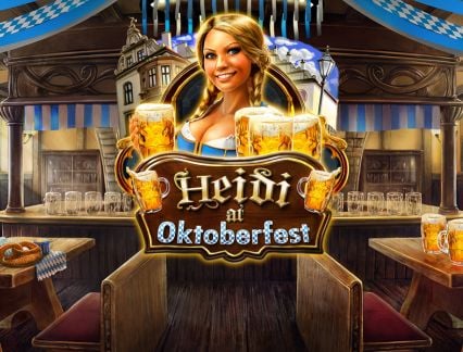 Heidi at the Oktoberfest logo