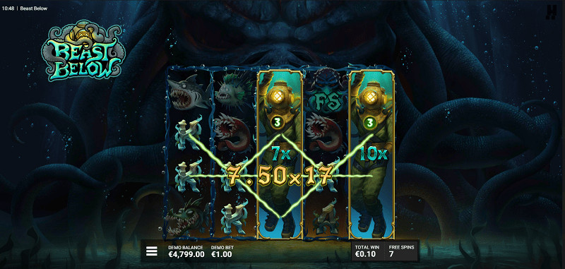Beast Below Slot Down Below Bonus