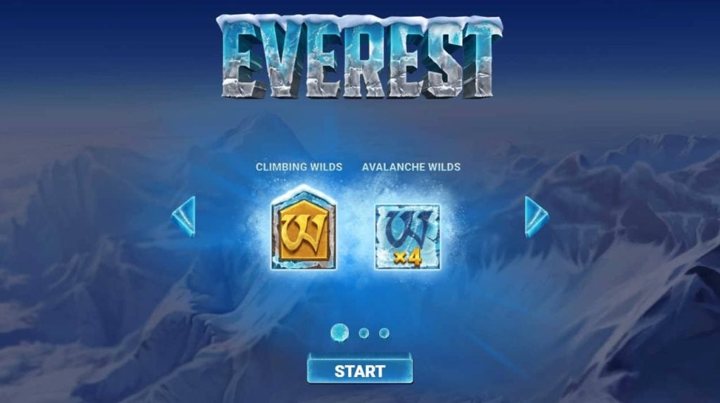 Everest Slot Home Screen