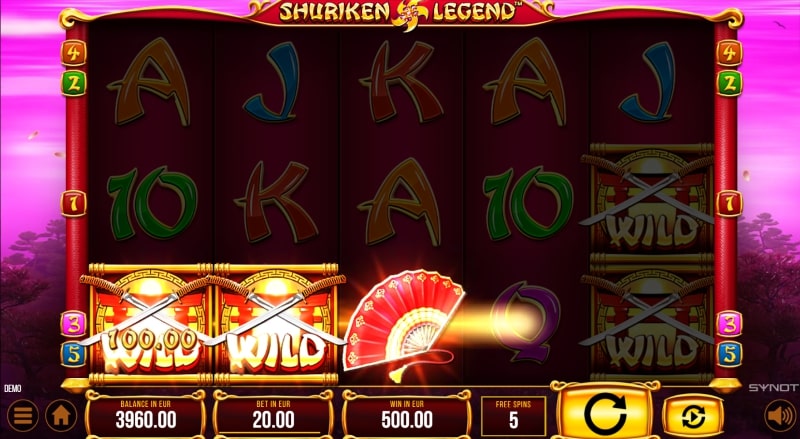 Shuriken Legend Slot Free Spins