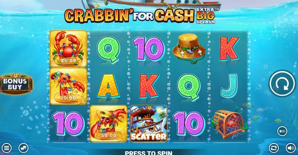 Crabbin for Cash Extra Big Splash scatter symbol