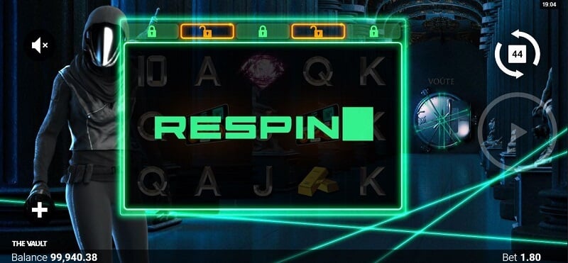 The Vault Respin Feature
