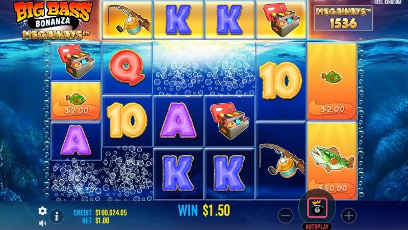 Big Bass Bonanza Megaways tumble feature