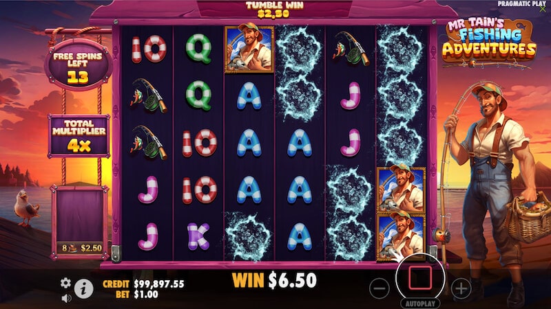 Mr Tain's Fishing Adventures free spins